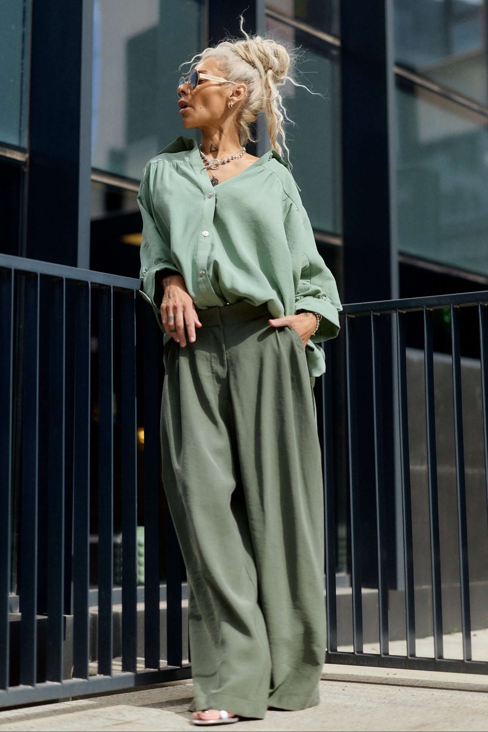 Oversized Green Shirt - Image 7