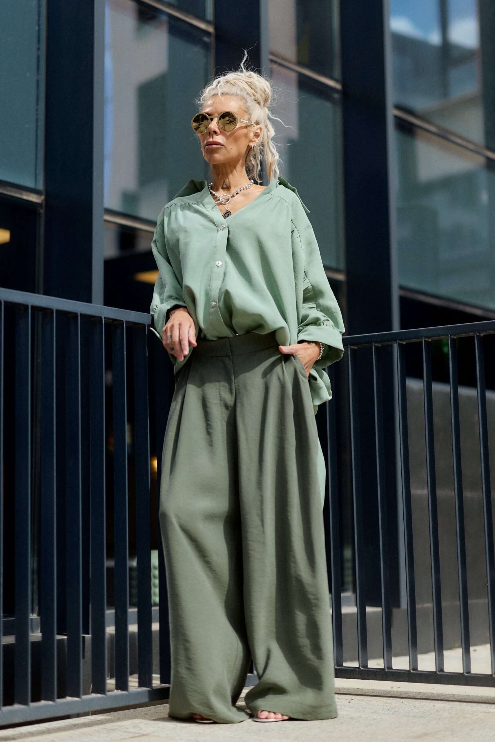 Oversized Green Shirt - Image 8