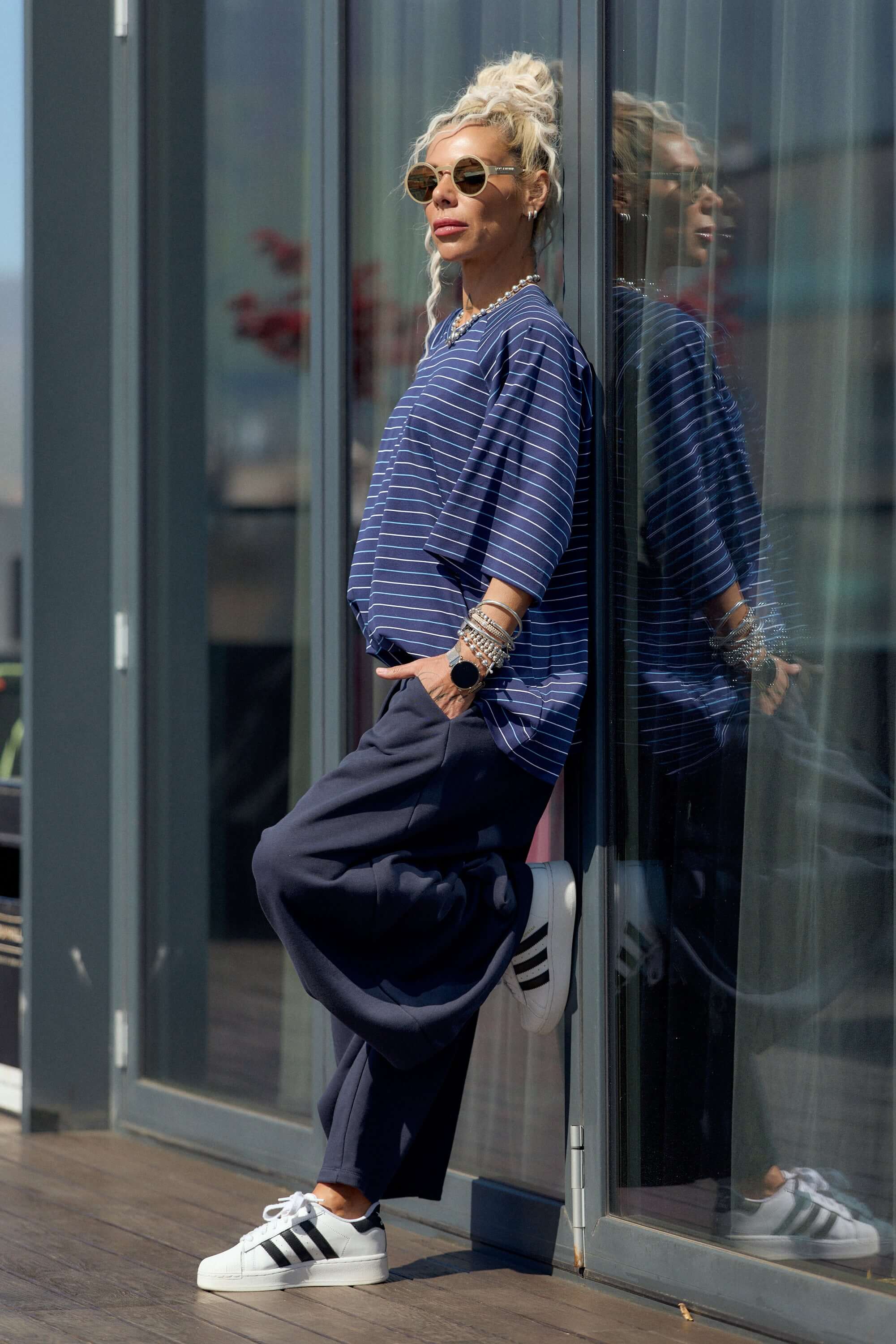 Oversized Striped Set - Image 2