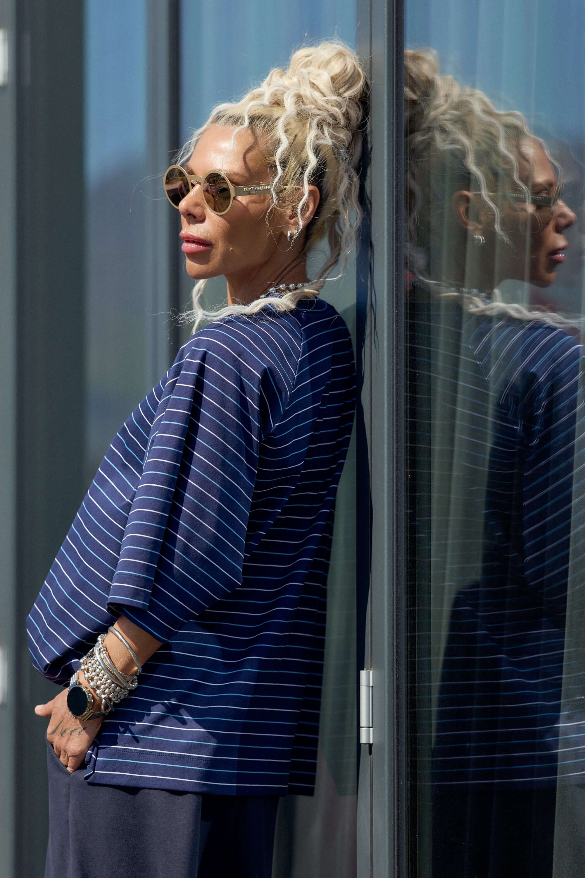 Oversized Striped T-Shirt - Image 5