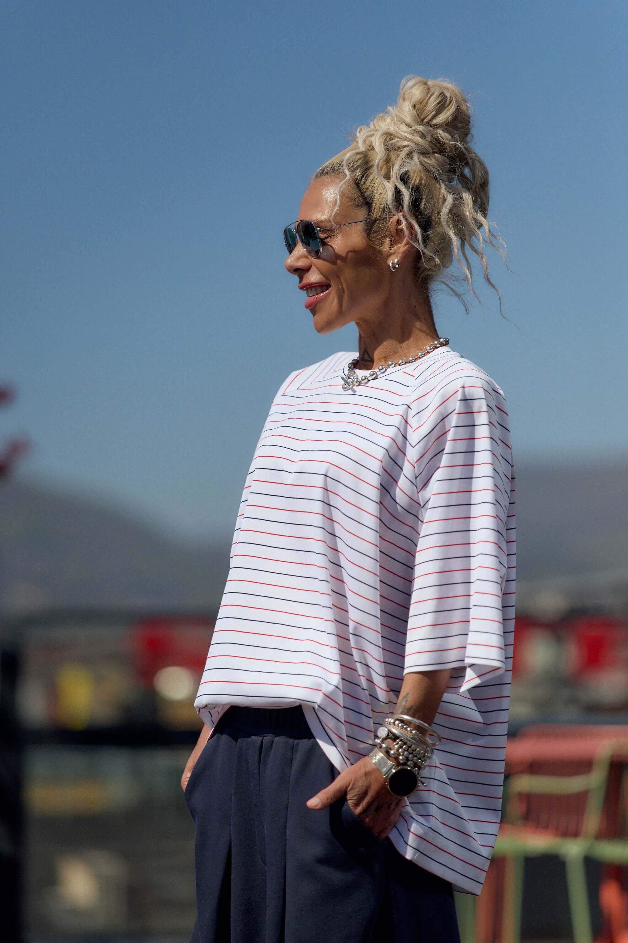 Oversized Striped T-Shirt - Image 3