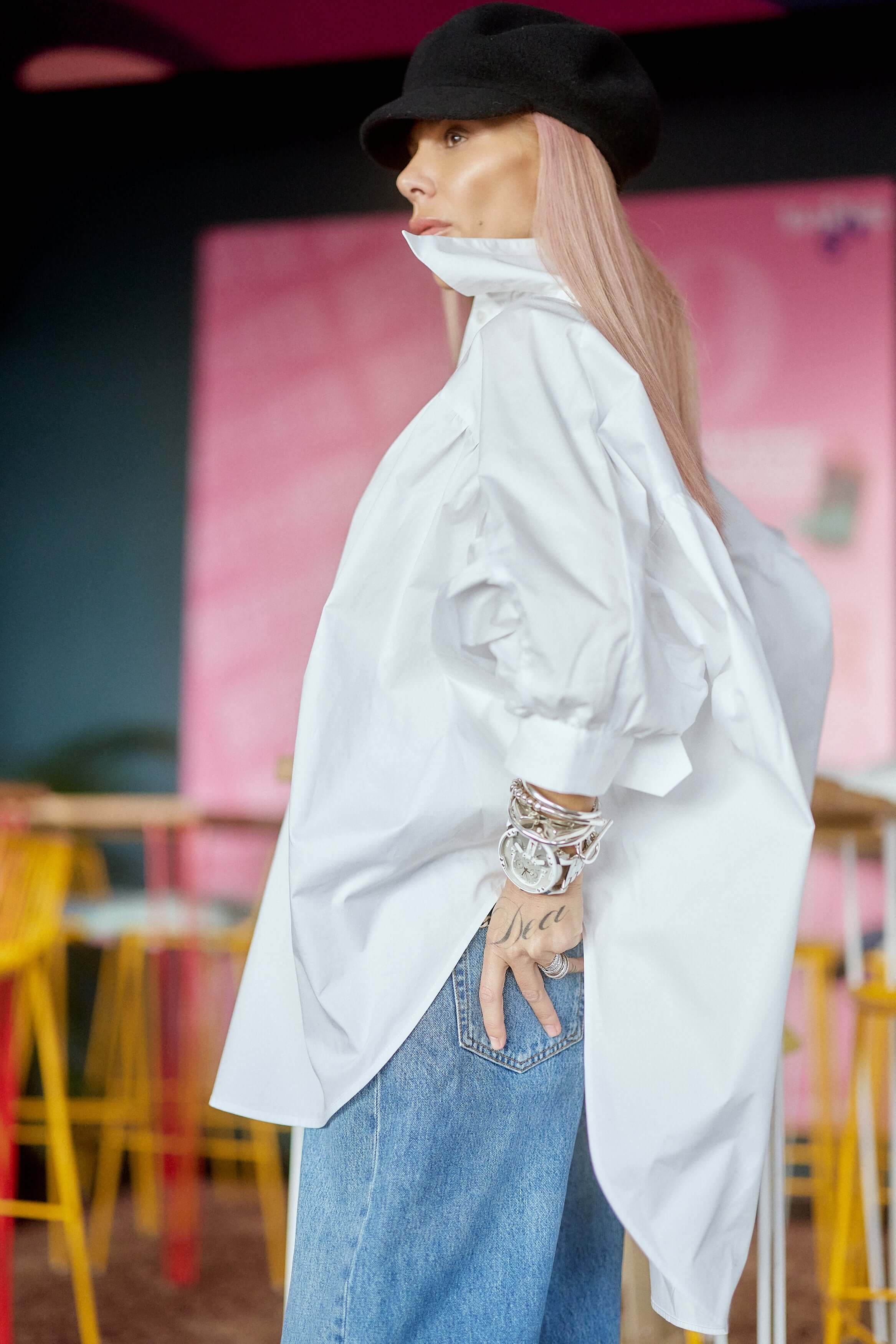 Oversized White Shirt - Image 3