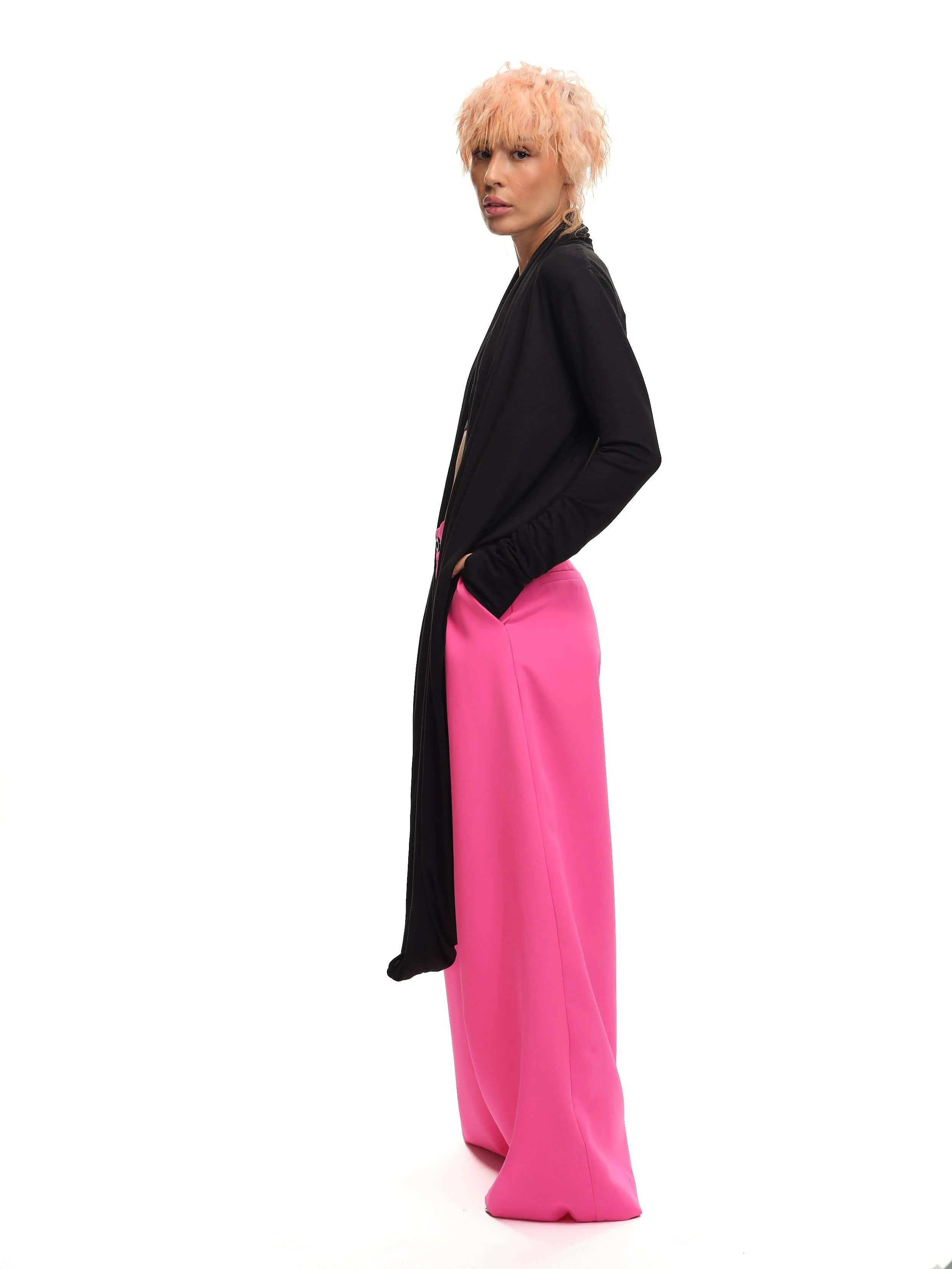 Pink Mid-Rise Wide-Leg Pants - Image 6