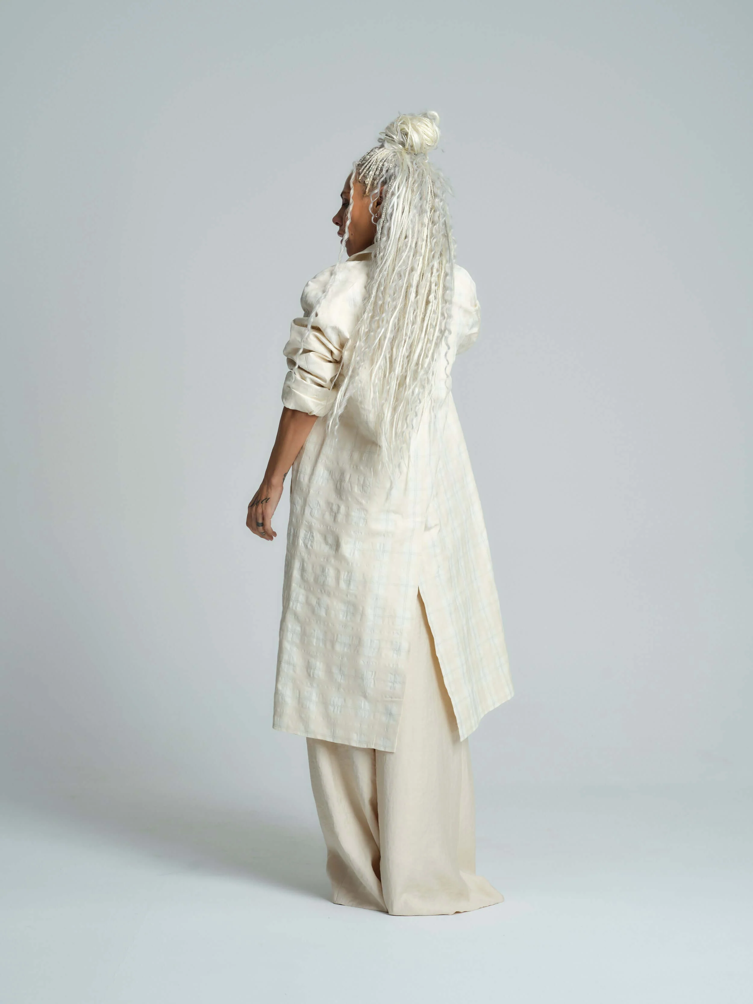 Plaid Linen-Blend Jacket - Image 9