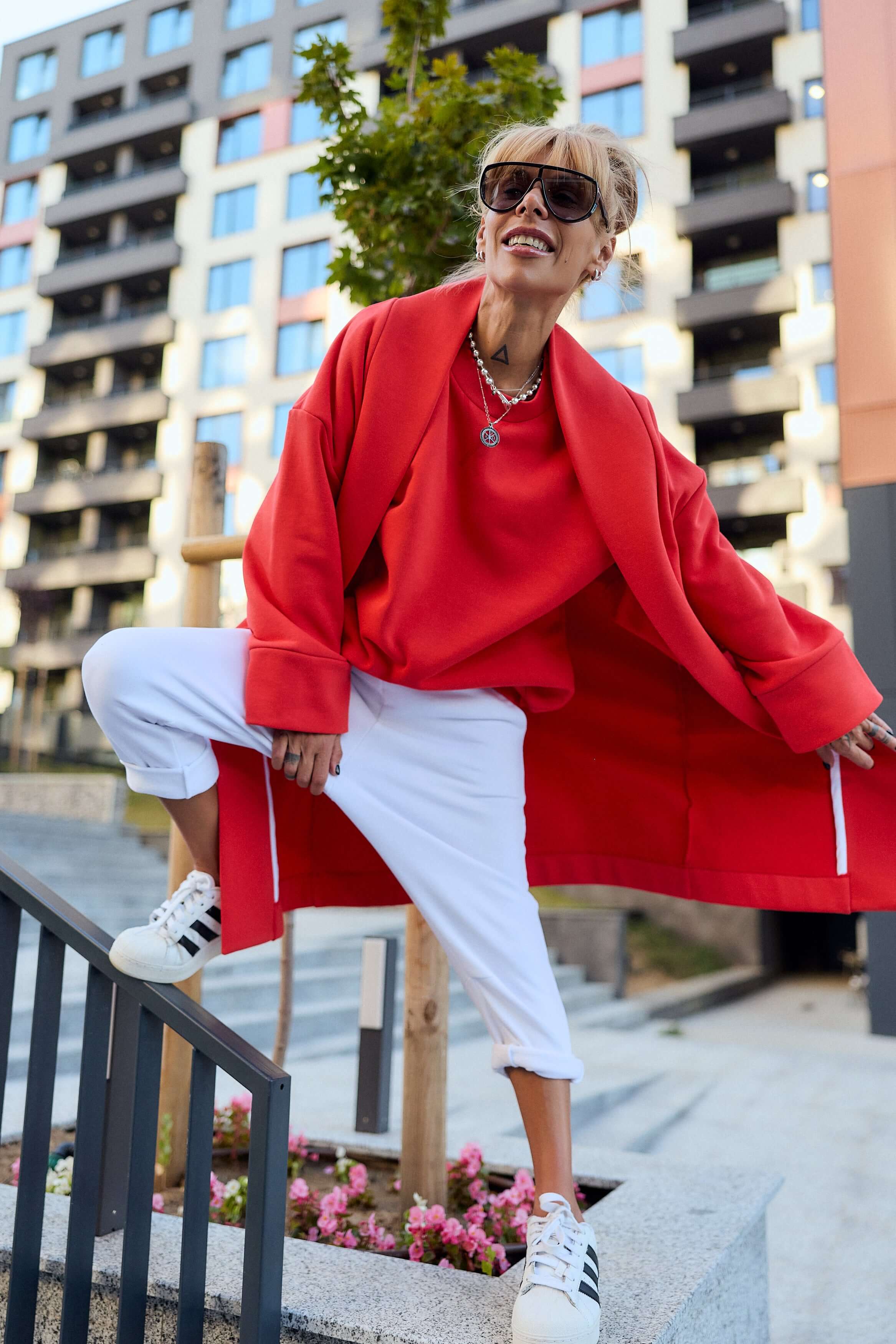 Red oversized coat - Image 5