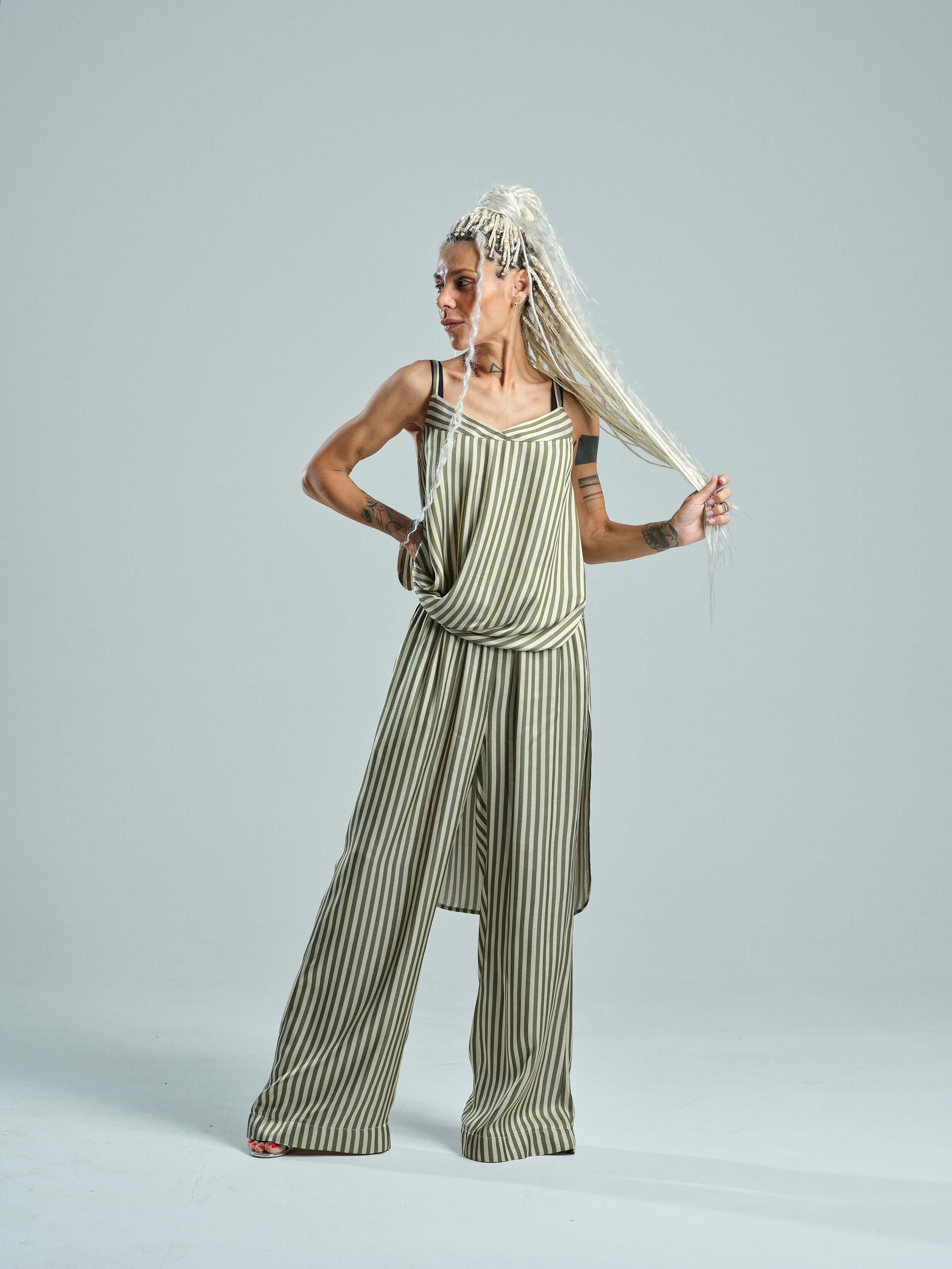 Relaxed Striped Co-Ord Set - Image 2