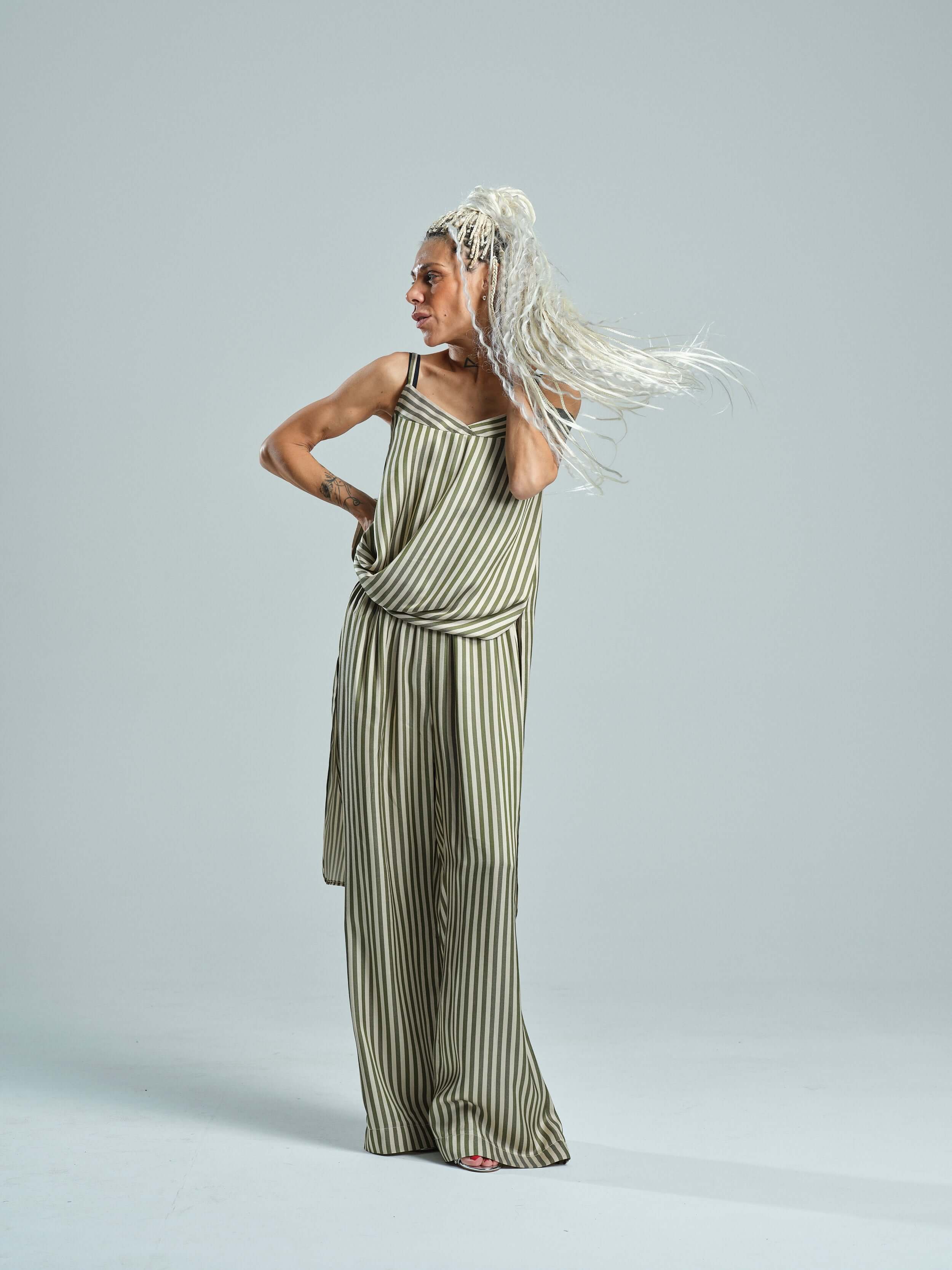 Relaxed Striped Co-Ord Set - Image 3