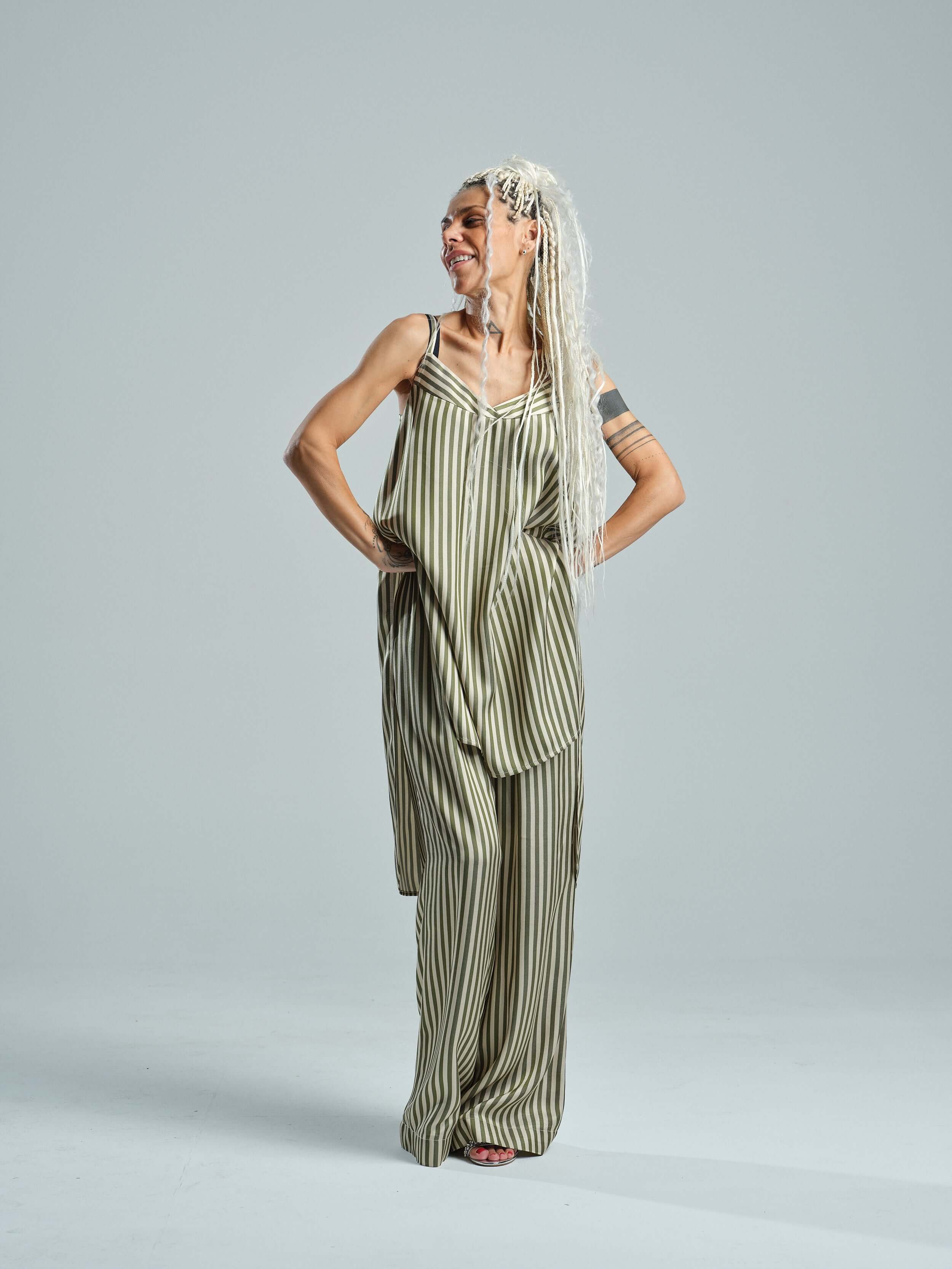 Relaxed Striped Co-Ord Set - Image 4