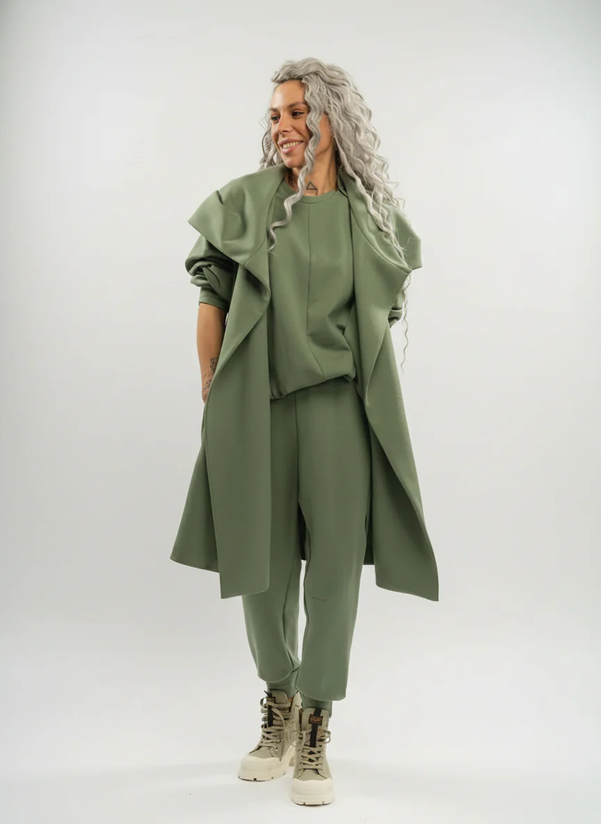 Sage Green 3-Piece Activewear Set - Image 3