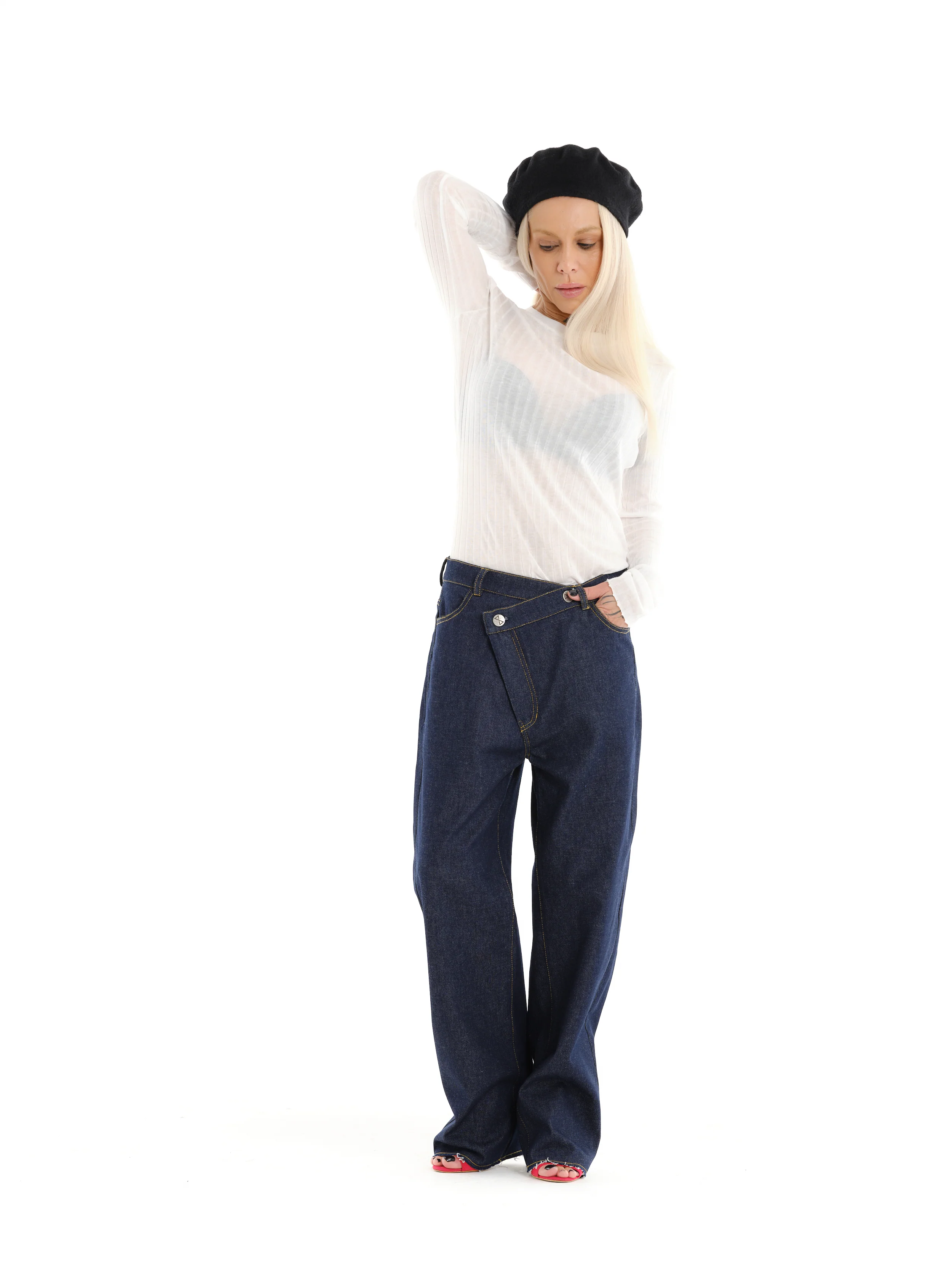 Semi-Sheer Knit Top - Image 2