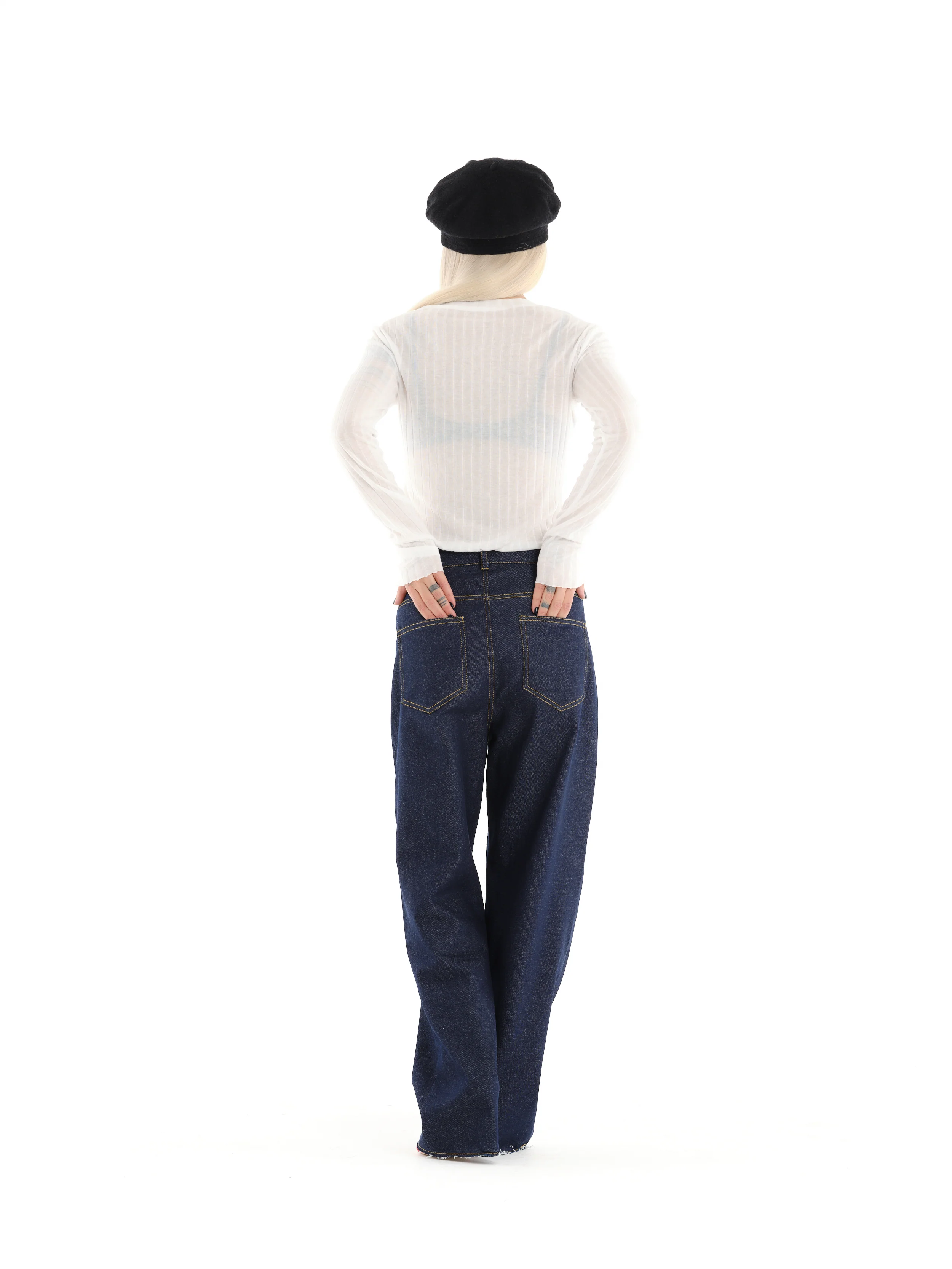 Semi-Sheer Knit Top - Image 4