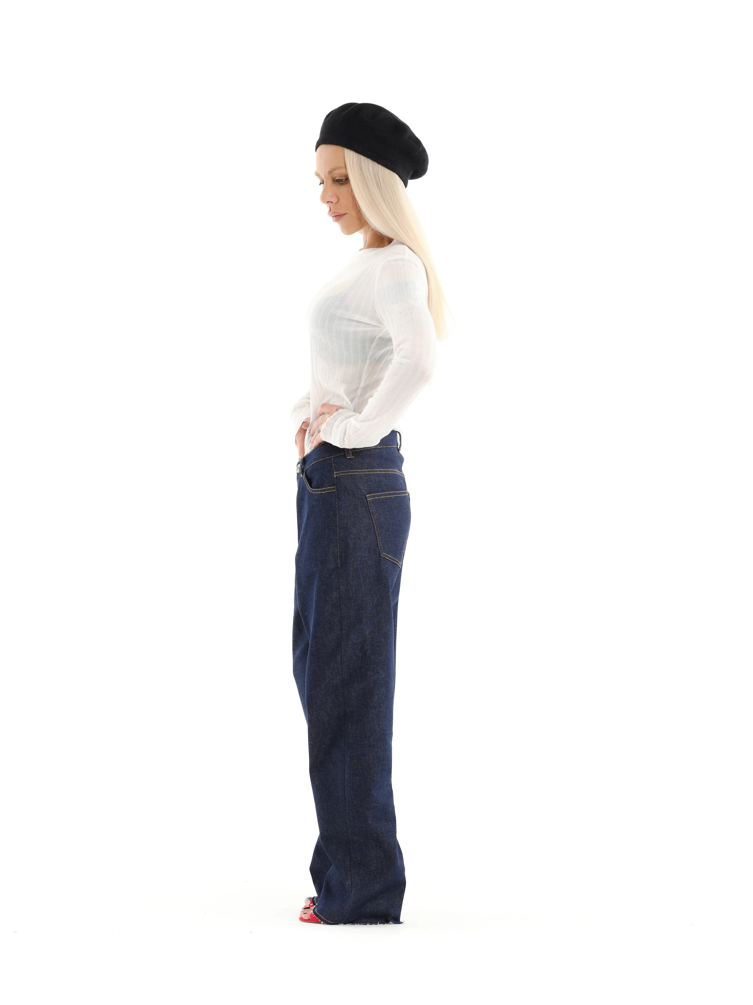 Semi-Sheer Knit Top - Image 5