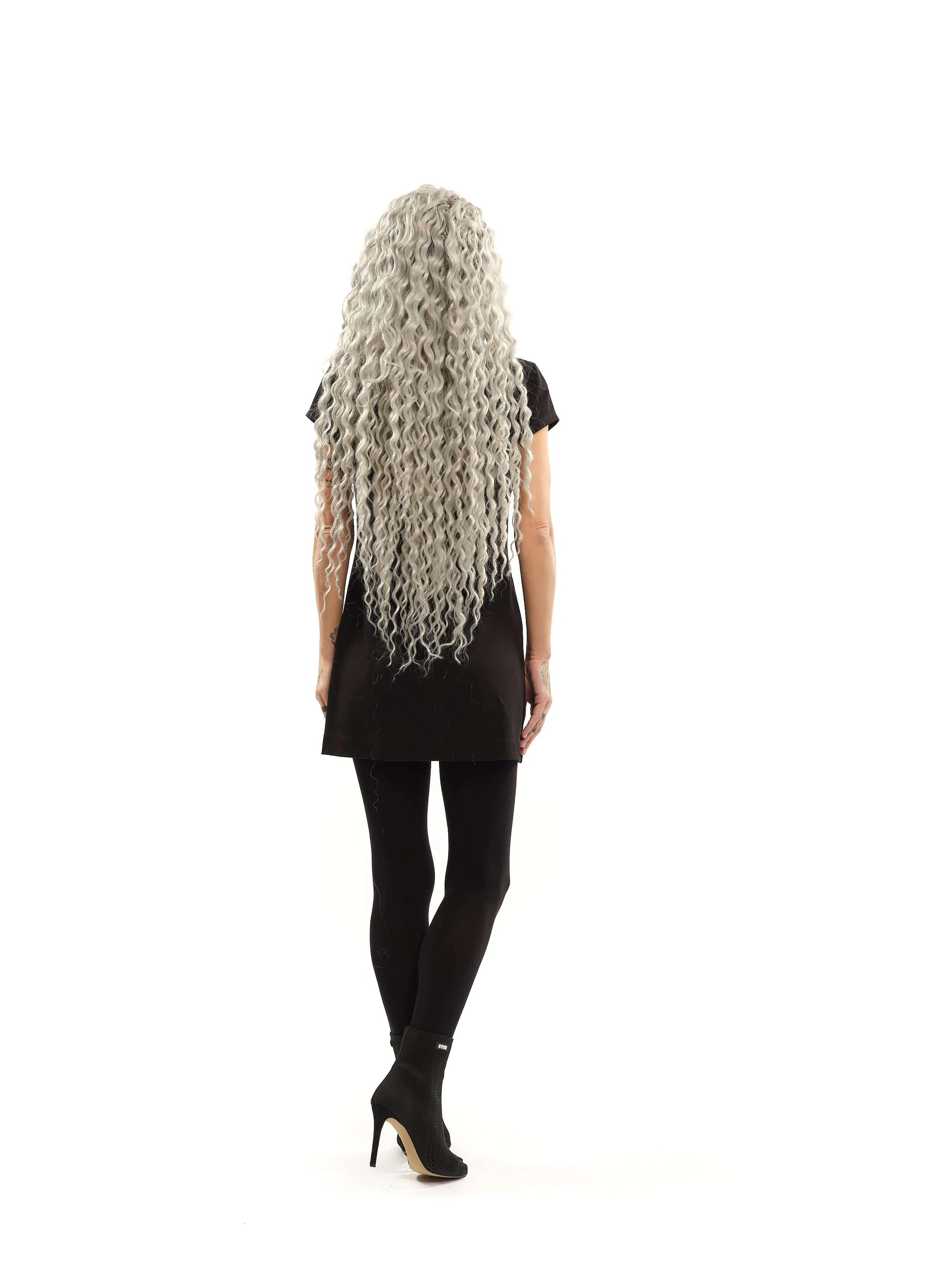 Sequin-Detailed Black Mini Dress - Image 6
