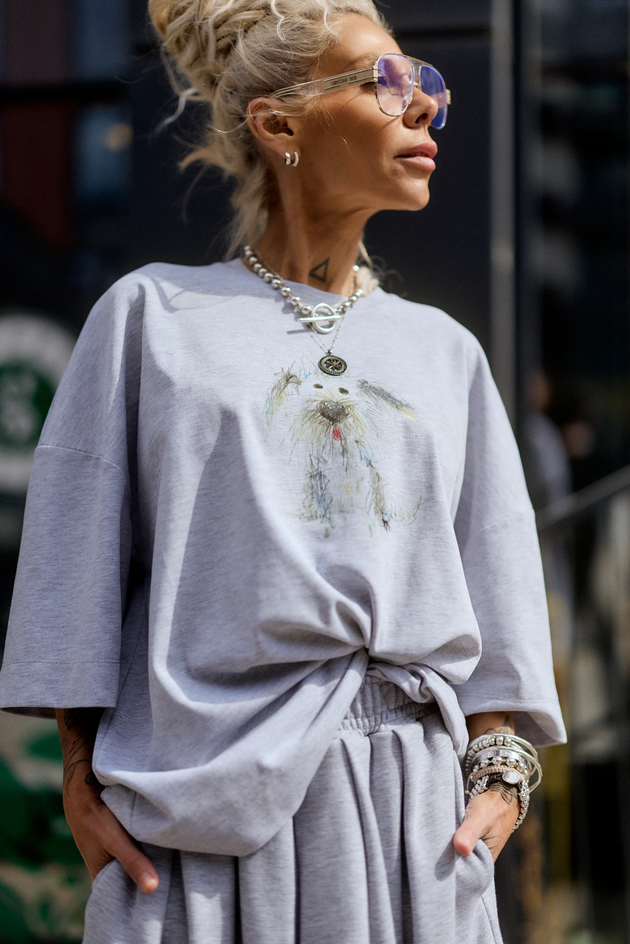 Set of Three Oversized Graphic T-Shirts - Image 2