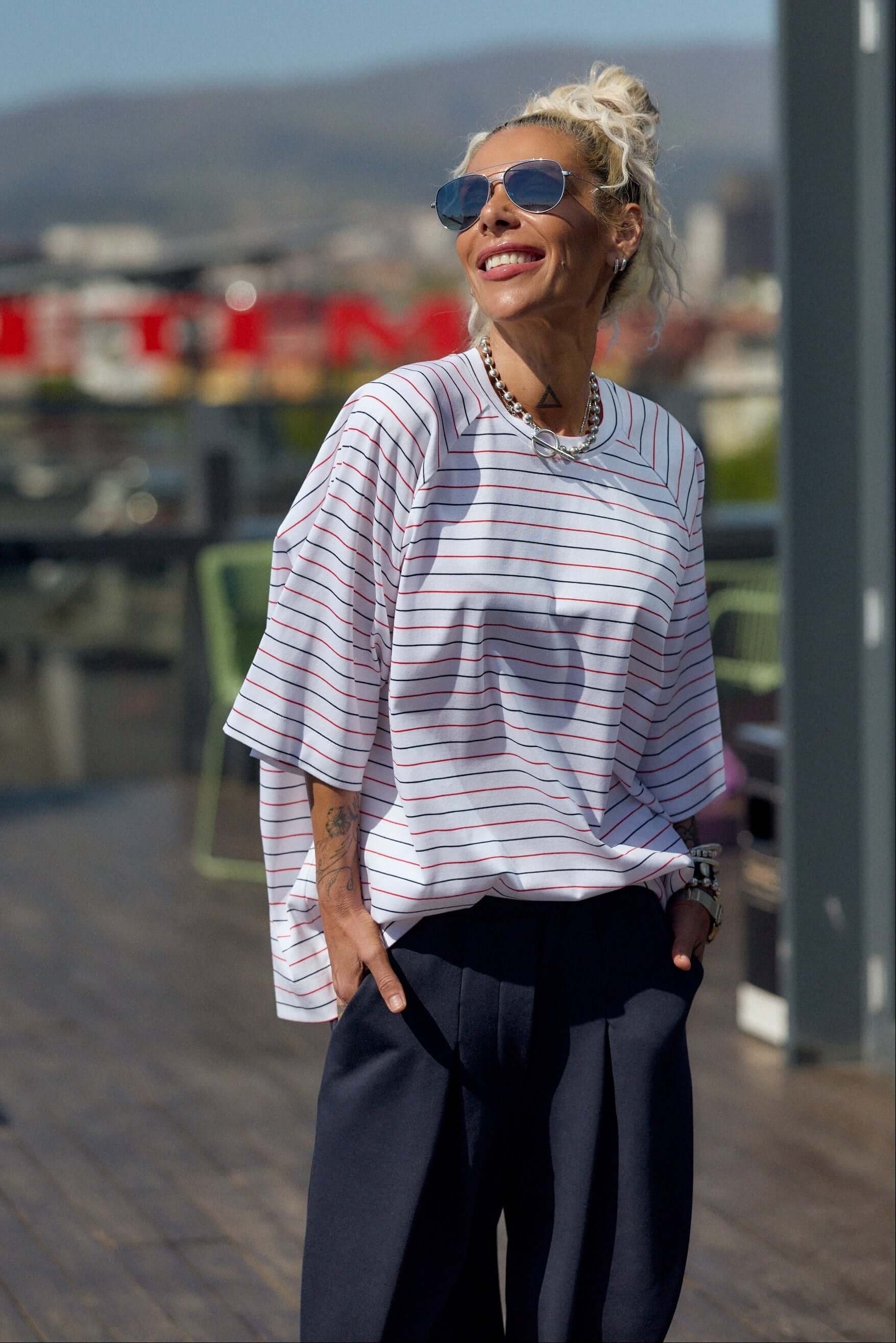 Oversized Striped Set - Image 3