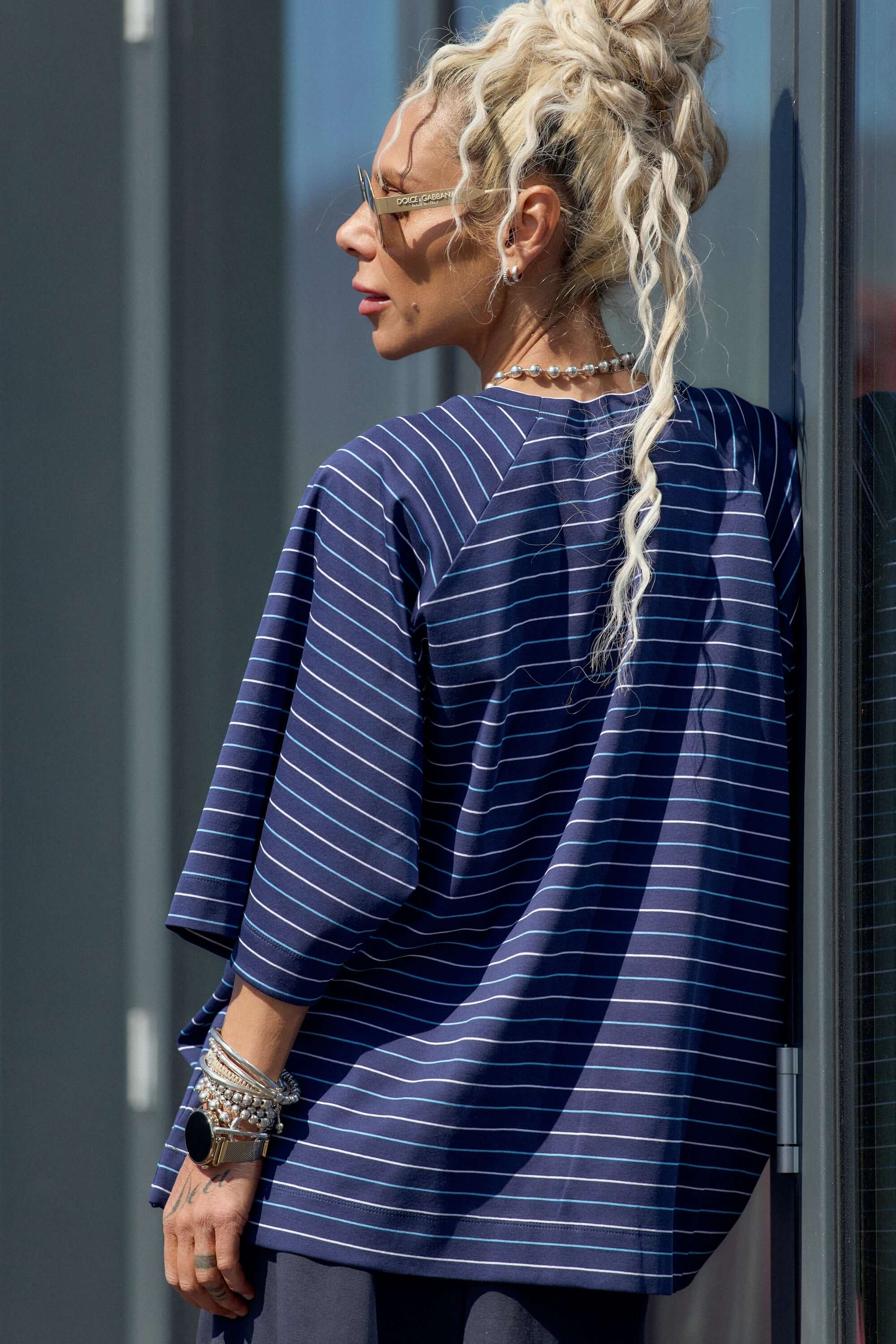 Oversized Striped T-Shirt - Image 8