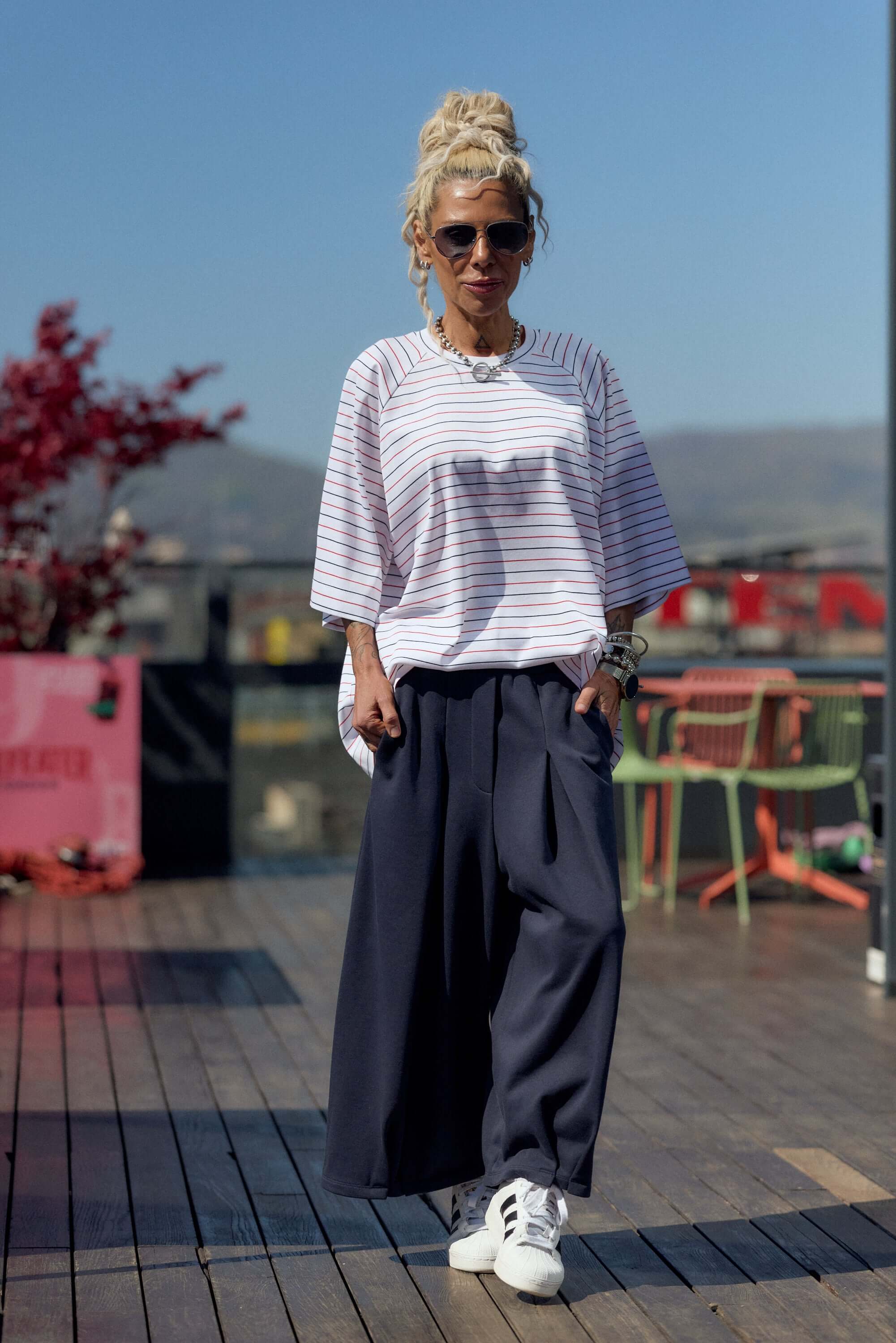 Oversized Striped Set - Image 4