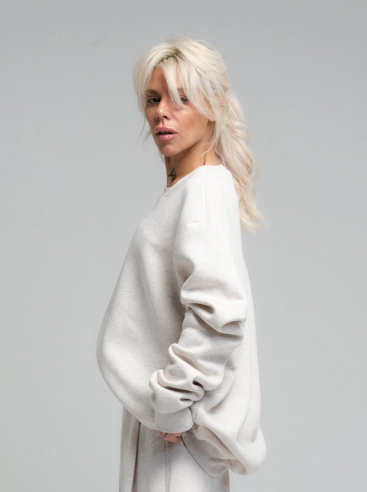 Soft Ecru Cotton-Blend Loungewear Set - Image 5