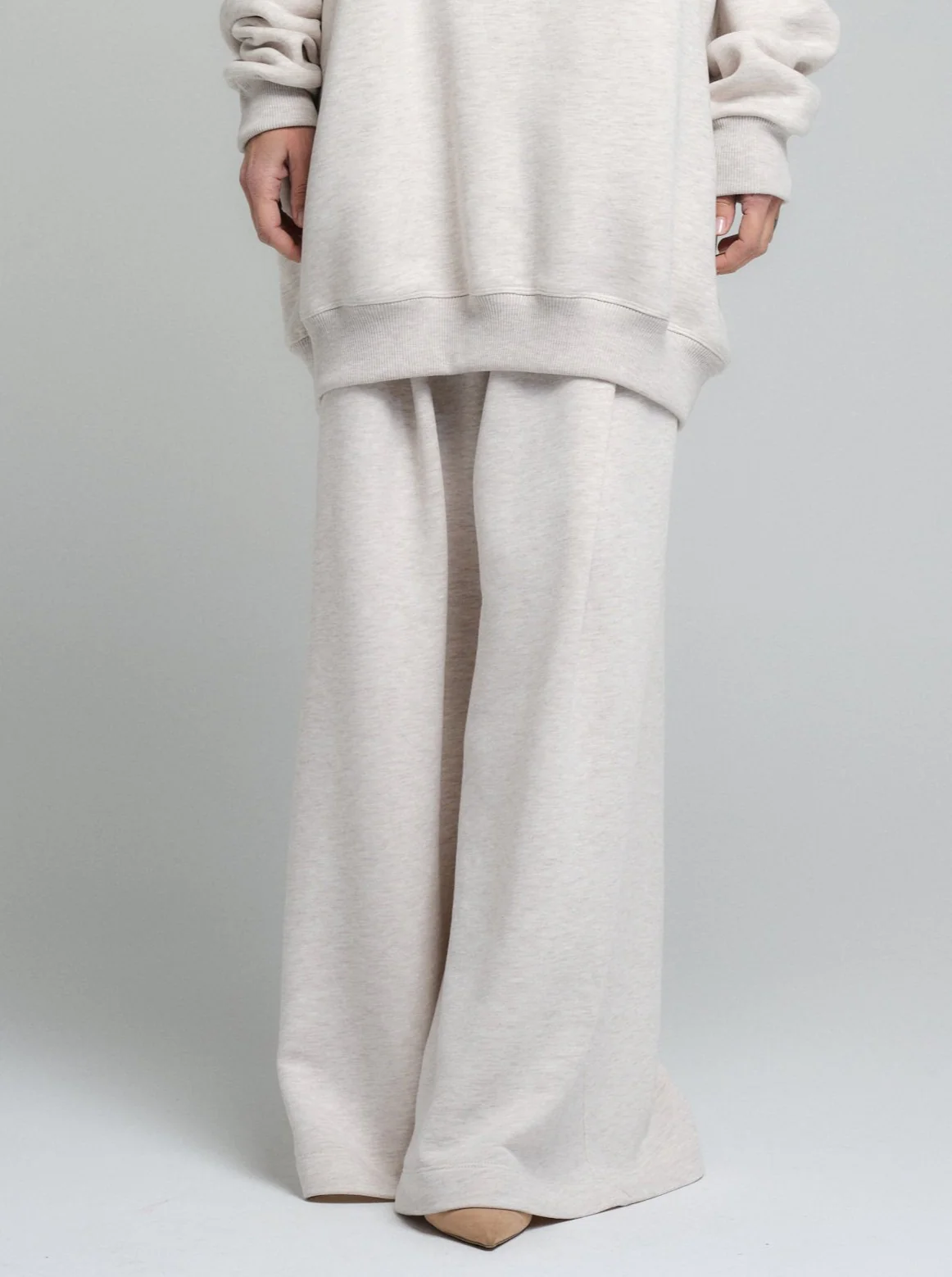 Soft Ecru Cotton-Blend Loungewear Set - Image 8