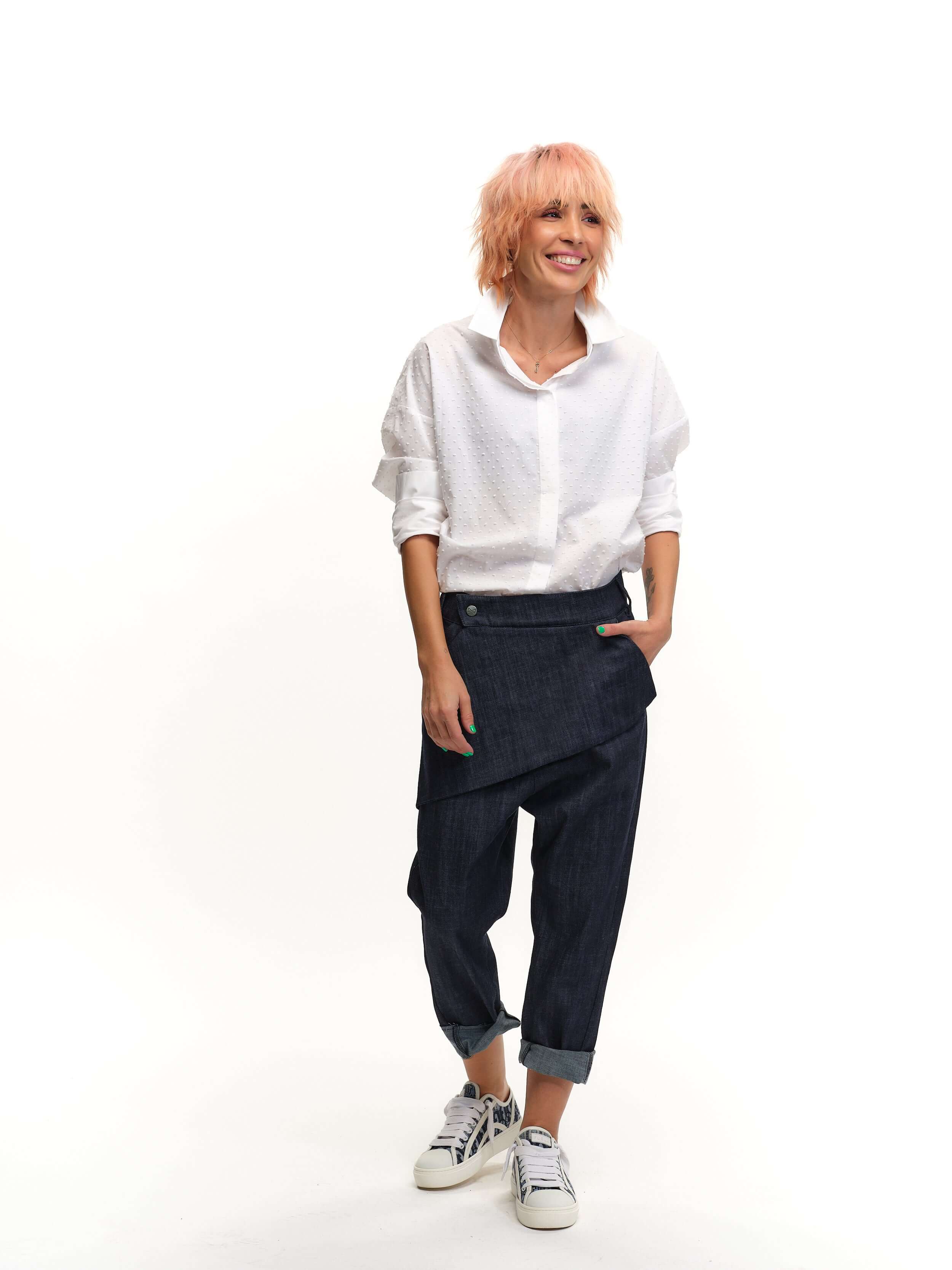 Swiss-Dot Button-Down Shirt - Image 2