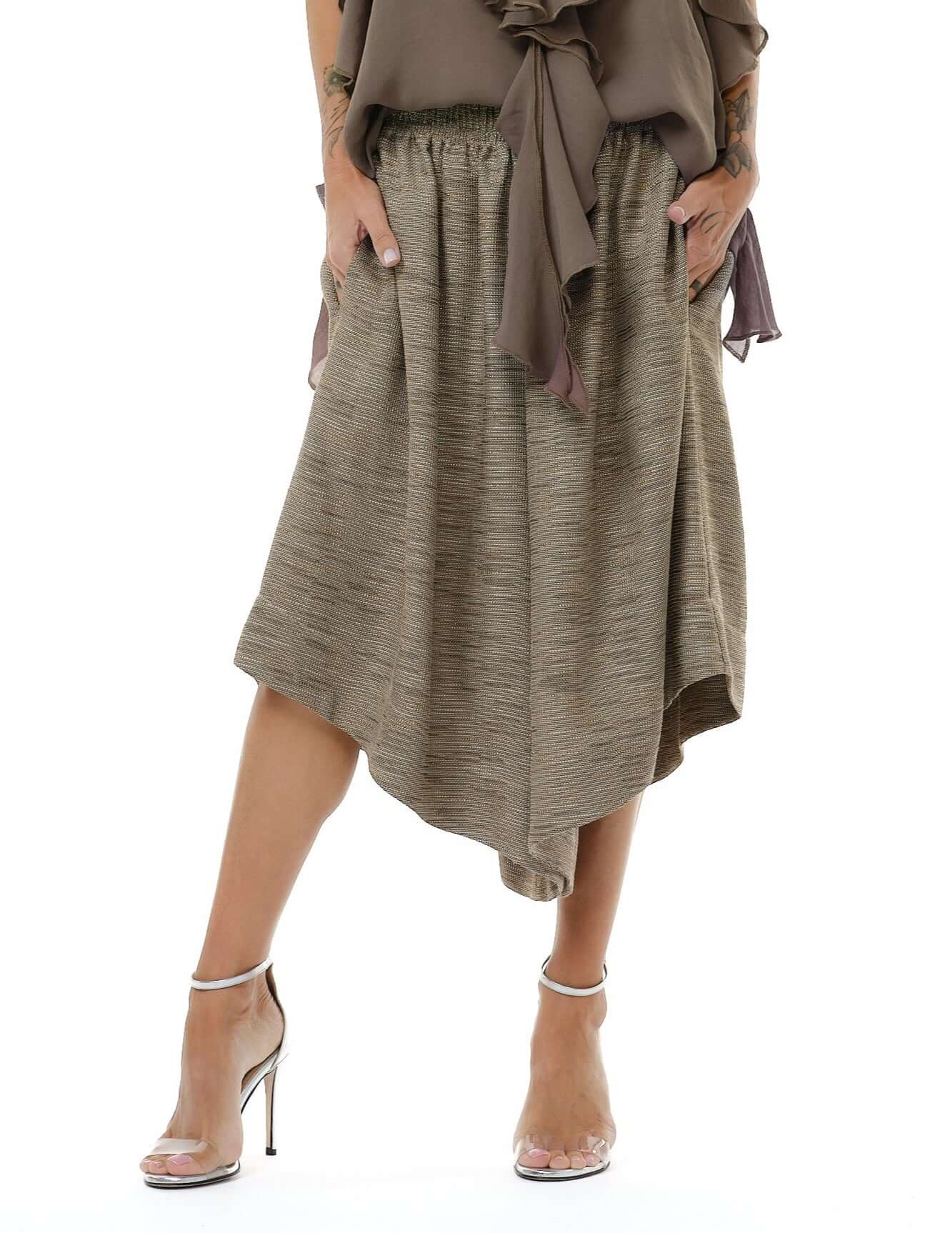 Textured Drop-Crotch Pants - Image 6