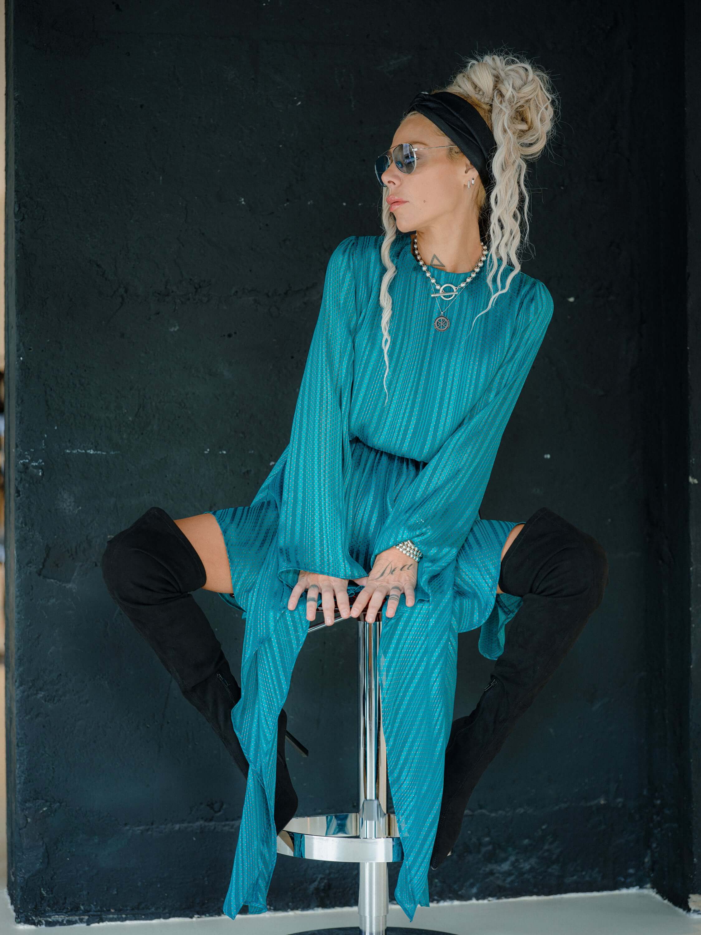 Turquoise Dress - Image 3