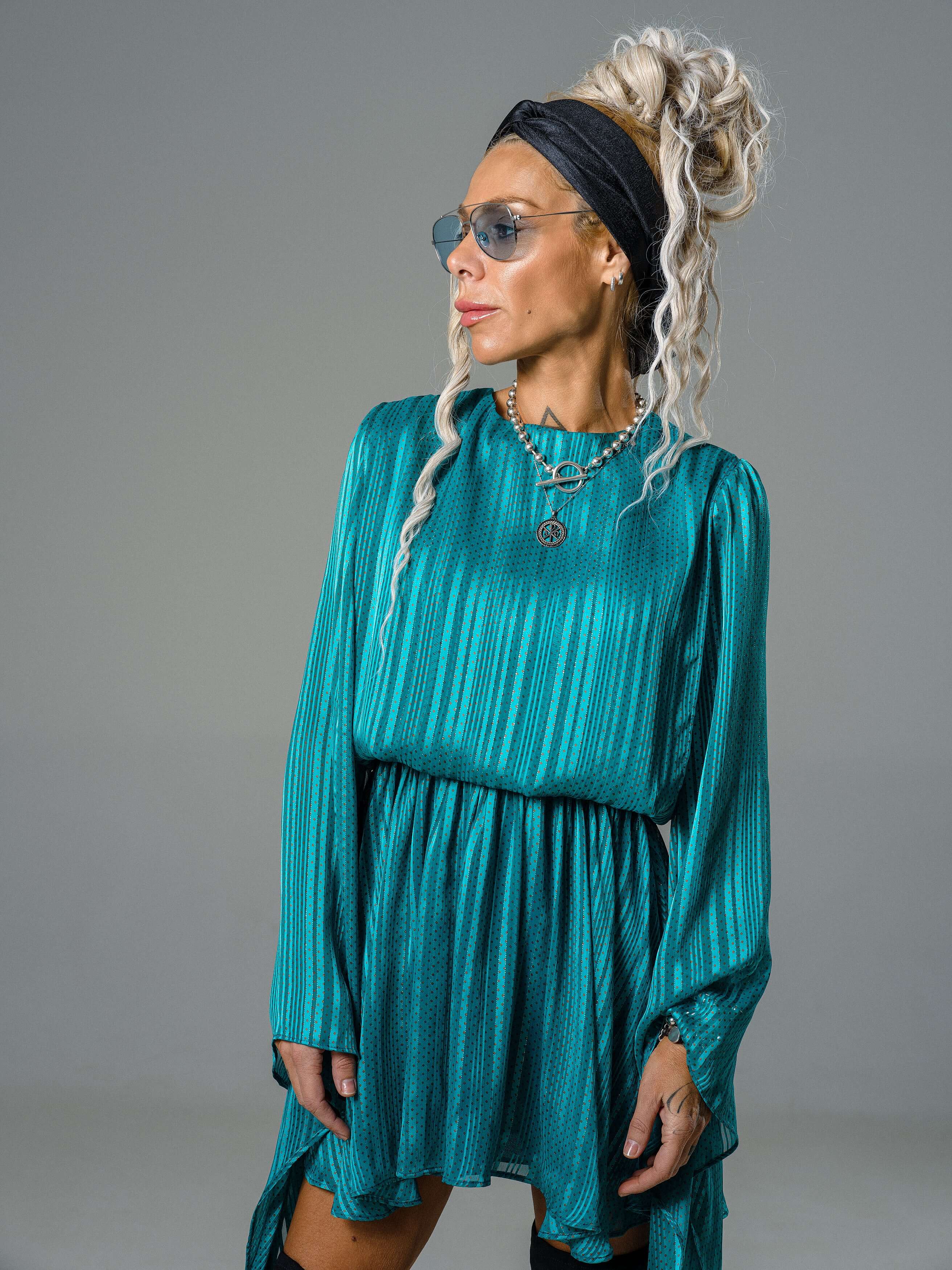 Turquoise Dress - Image 4