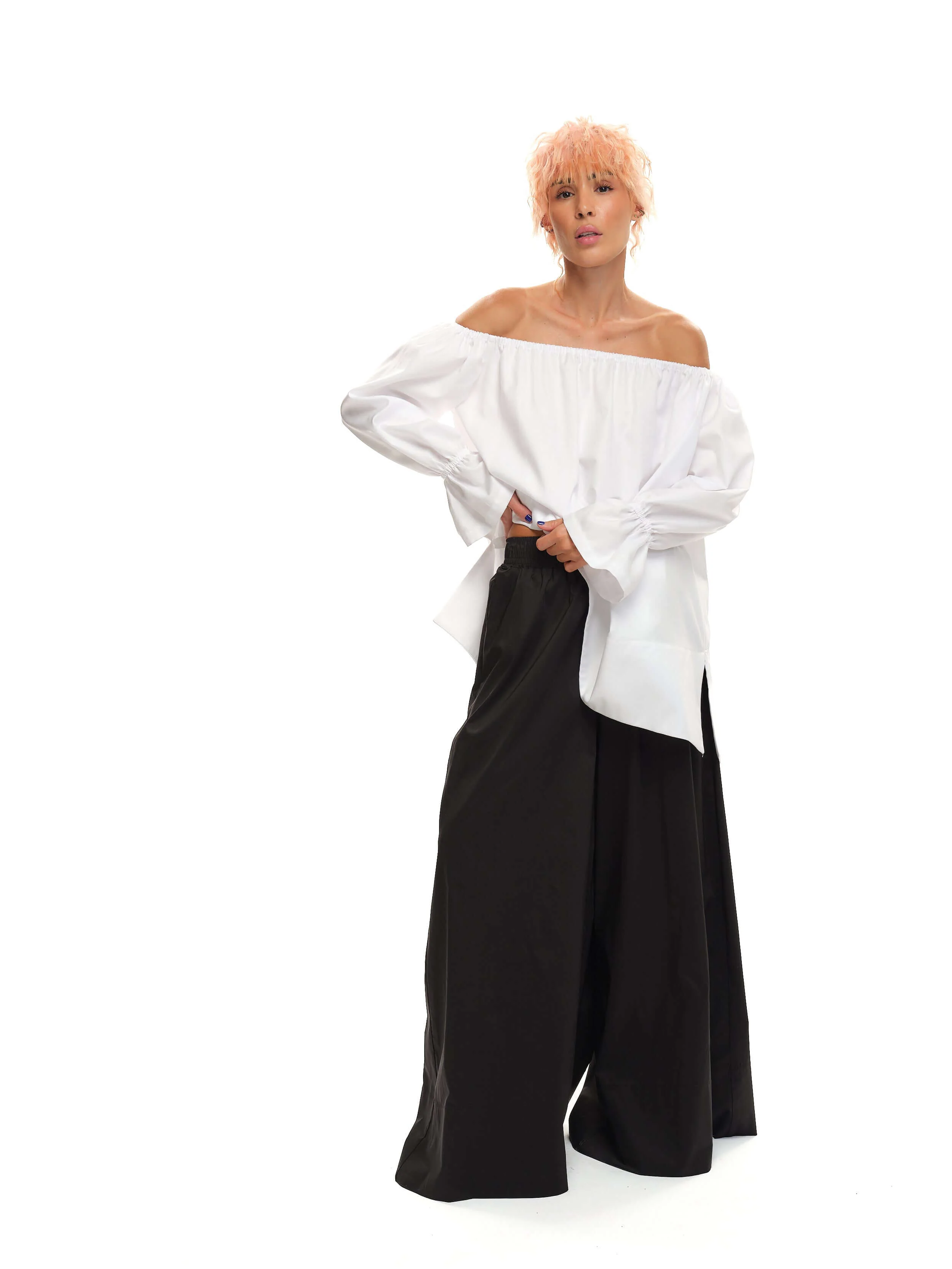 White Off-The-Shoulder Top - Image 5