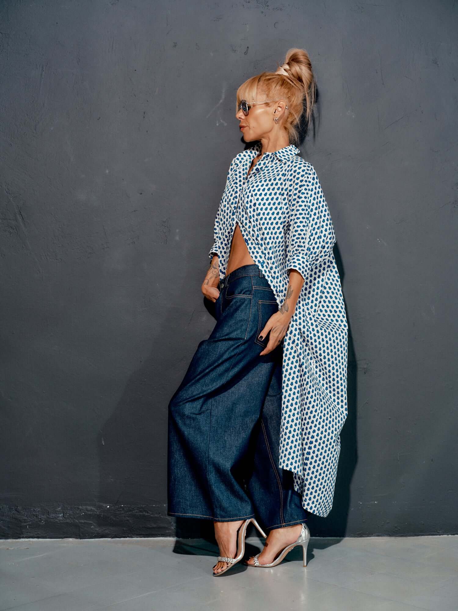 Wide-leg Denim Jeans - Image 2