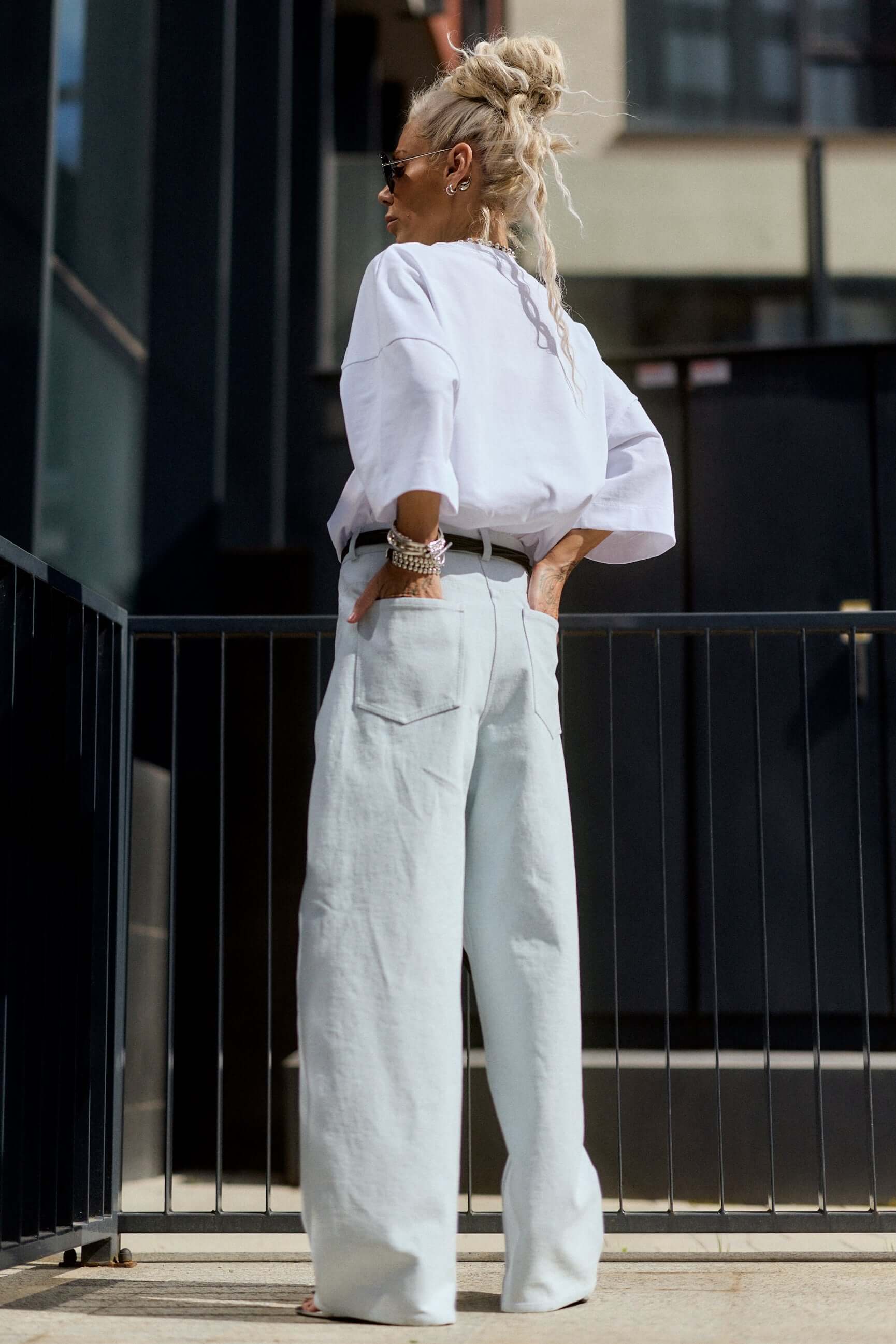 Wide-Leg Denim Pants - Image 3