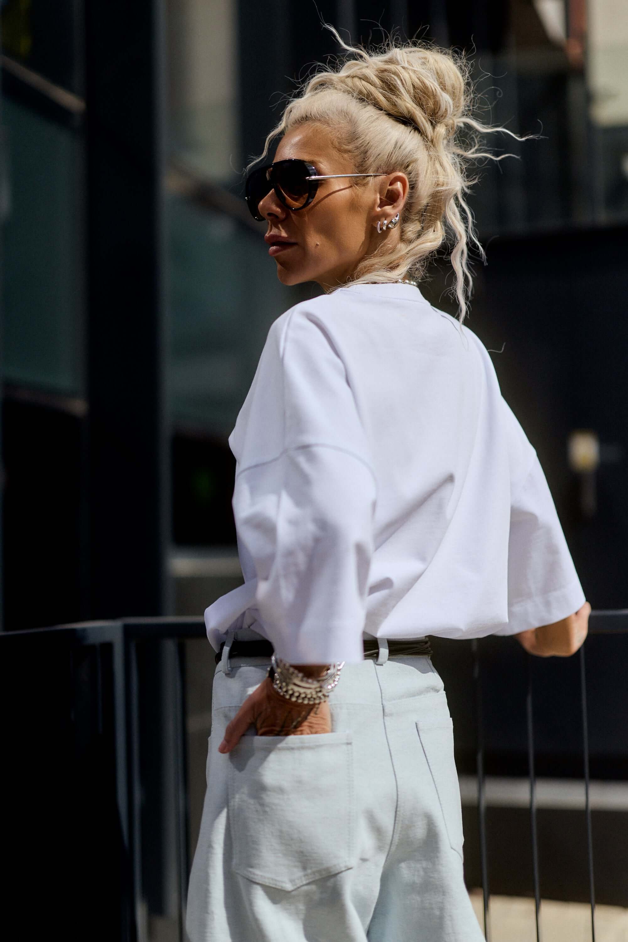 Wide-Leg Denim Pants - Image 4