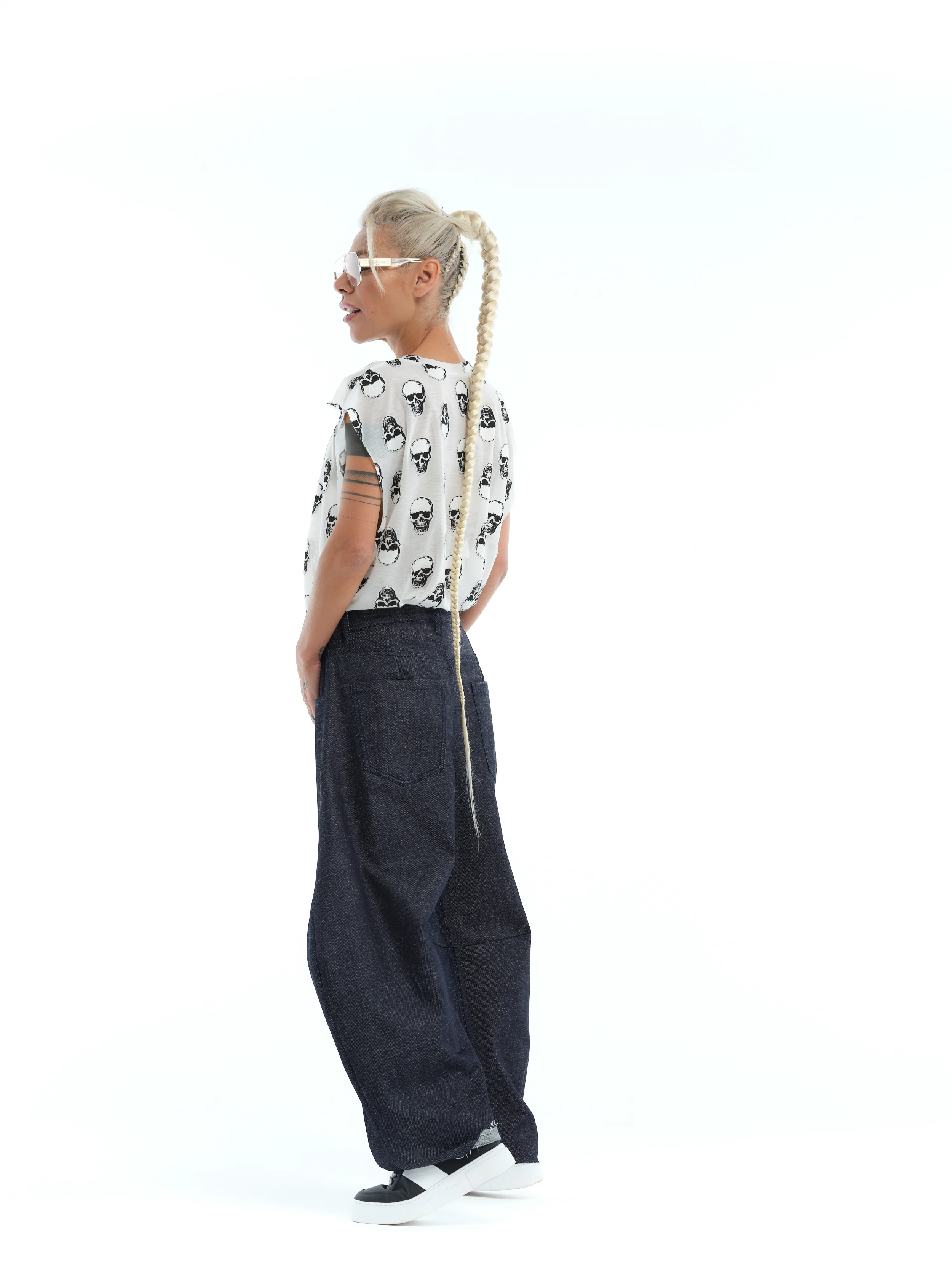 White Skull Print Top - Image 6