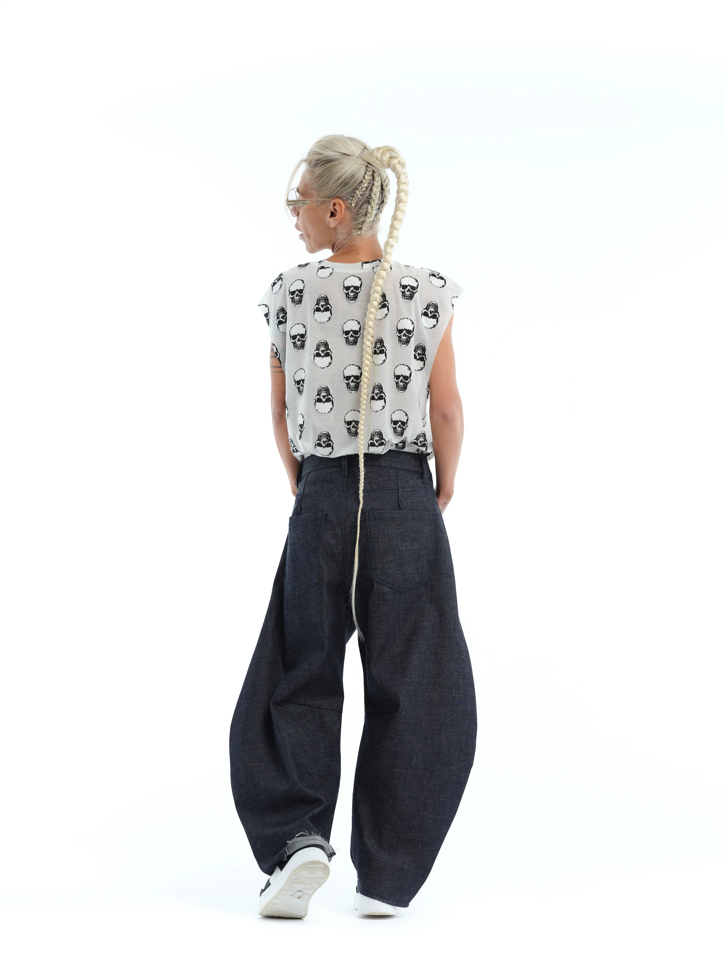 White Skull Print Top - Image 7
