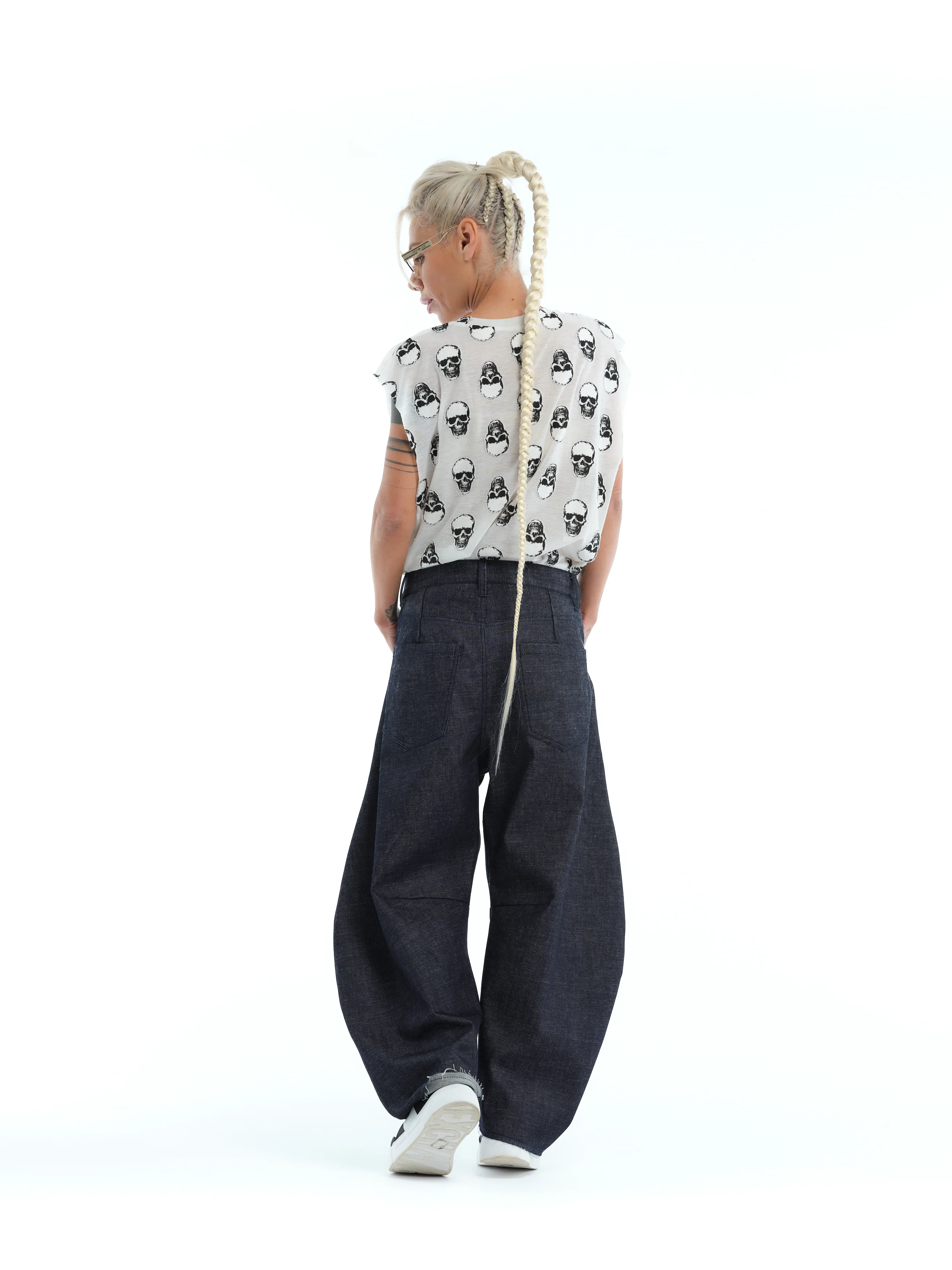 White Skull Print Top - Image 8
