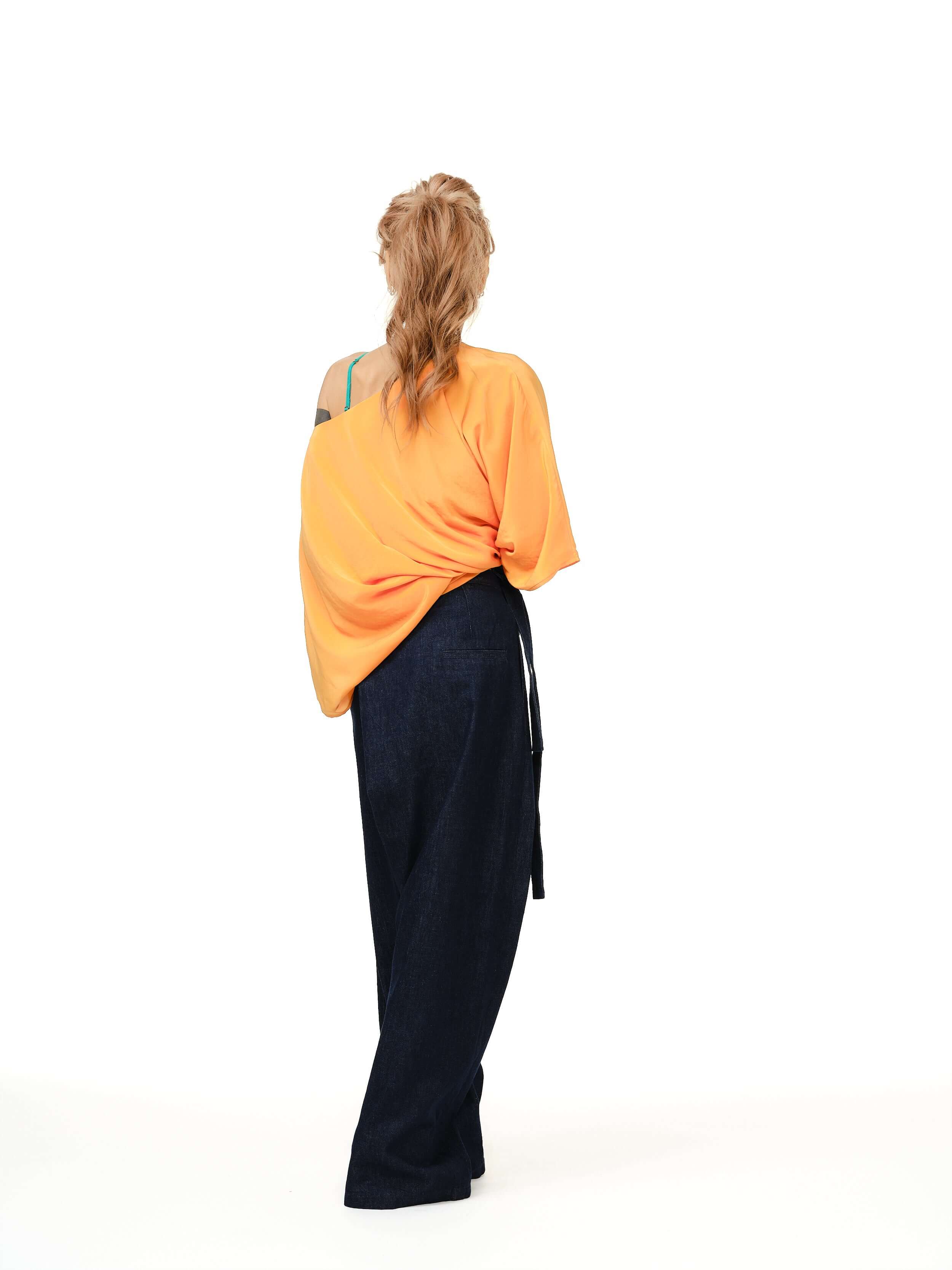 Wrap-Front Wide-Leg Jeans - Image 5